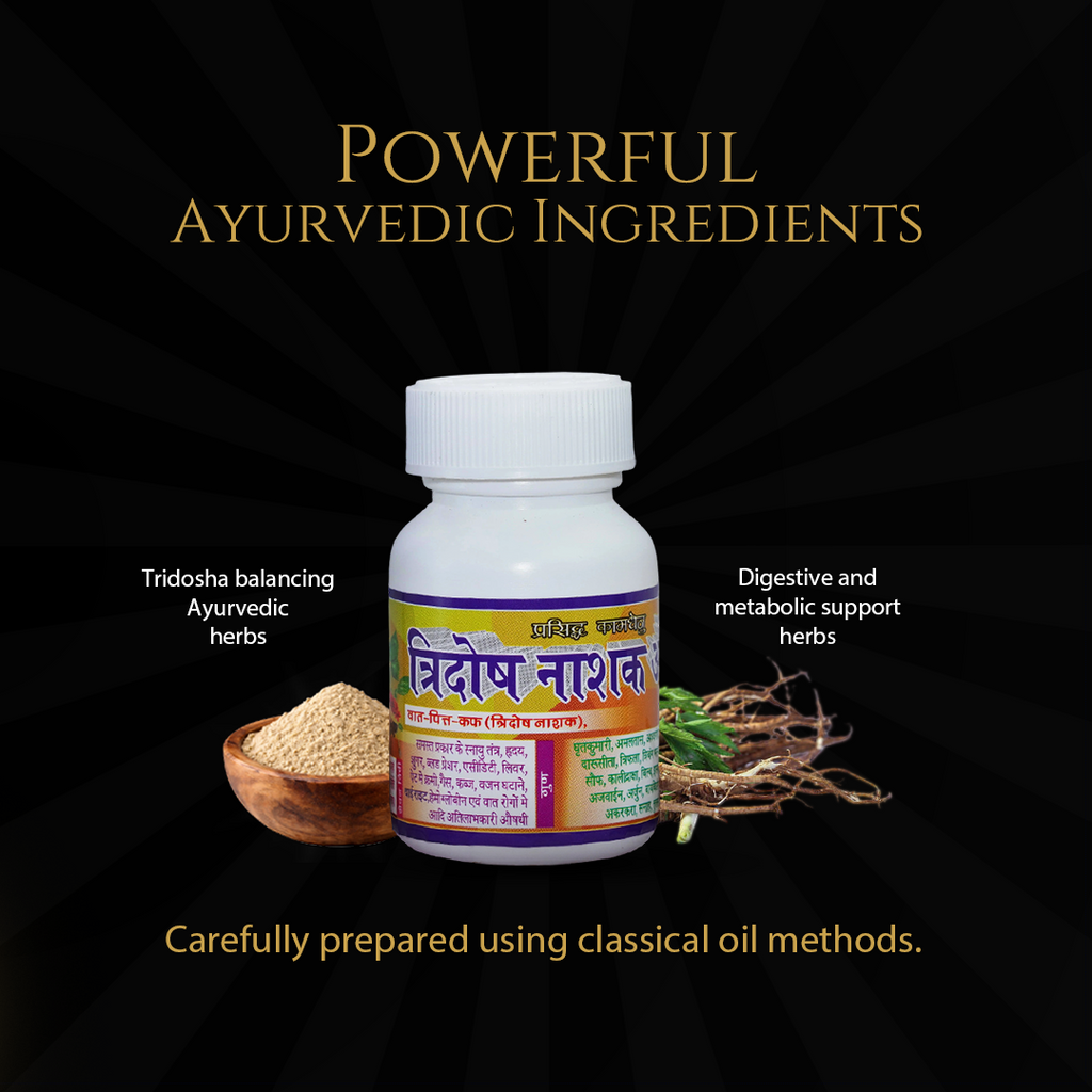 Tridosha Nashak Aushadhi for Digestion, Thyroid & Metabolism | Ayurvedic Herbal Medicine | 50 g