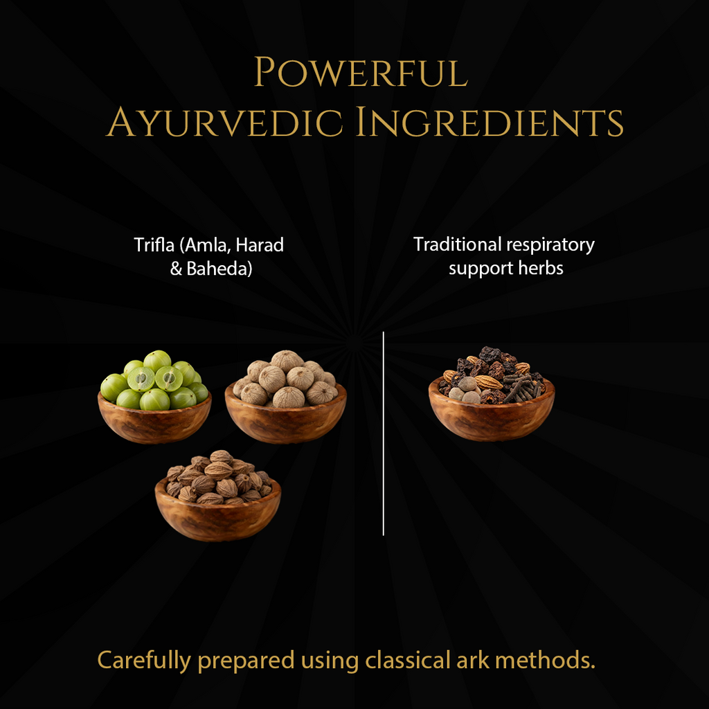 Trifla Ark for Cough & Allergy Relief | Ayurvedic Herbal Ark | 200 ml