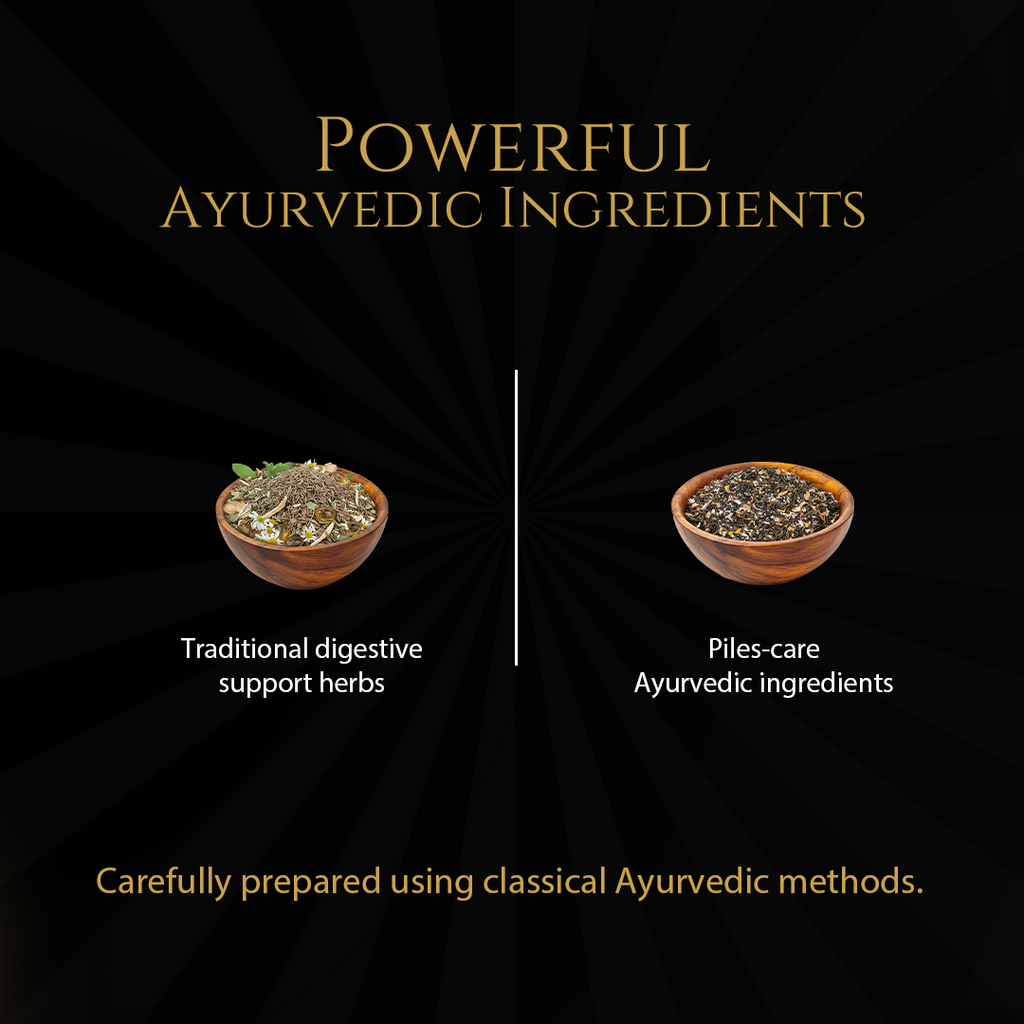 Piles Relief Vati for Constipation & Hemorrhoids | Ayurvedic Tablets | 60 Tablets