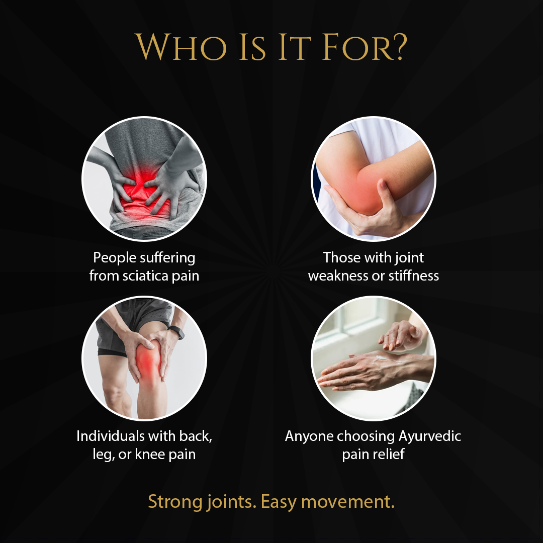 Bone Pain Relief Oil for Sciatica & Joint Strength | Ayurvedic Herbal Oil | 200 ml